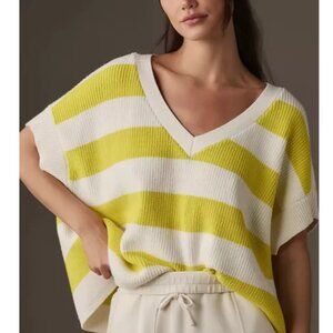 Maeve by Anthropologie Yellow V-neck Sweater size XX S Check the measurements